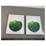 2PC APPLE CANVASES