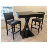 PEDESTAL TABLE & 2 CHAIRS