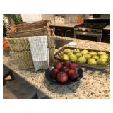 BASKETS, BOWL & APPLES