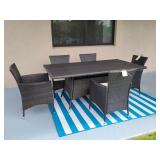 6PC WICKER PATIO SET