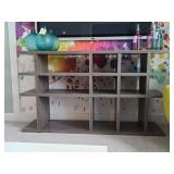 GREY SHELVING UNIT