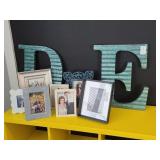 "E" & "D" LETTERS W/ASST FRAMES(7)