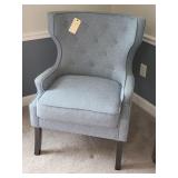 MADISON PARK BLUE WINGBACK CHAIR