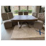 DINING TABLE & 8 CHAIRS