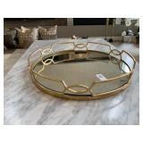 GOLD MIRROR TRAY