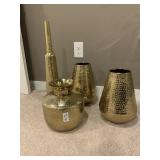 4PC GOLD VASE