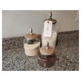 3 PC GLASS CANISTER