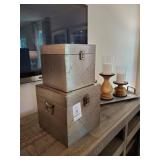 2 PC METAL BOXES