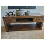 WOOD CONSOLE TABLE