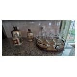 GLASSWARE LOT W/ACCESSORIES