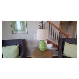 GREEN "SWIRLS" LAMPS