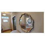 SILVER "ORNATE" WALL MIRROR