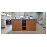 LARGE WOOD "HON" OFFICE CABINET