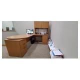 4PC-"L" SHAPED "HON" OFFICE DESK