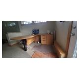 3PC-"L" SHAPED "HON" OFFICE DESK