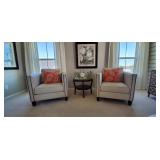 OATMEAL "CRAFTMASTER" SIDE CHAIRS