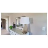GLASS "CRACKLE" LAMP