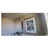 GREY & WHITE "FLORAL" WALL ART PRINTS