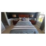 GREY & WHITE FULL BEDDING SET