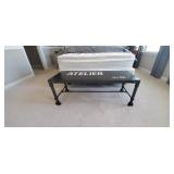 DISTRESSED "ATELIER" METAL BENCH
