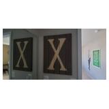 WOOD PALLET "X" WALL DÉCOR
