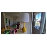 YELLOW CERAMIC LAMP