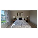 WHITE & GREY QUEEN BEDDING SET