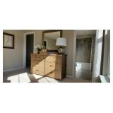 2PC-WOOD "VAUGHAN-BASSETT" DRESSER W/MIRROR