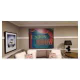 "ENJOY THE SHOW" CANVAS WALL ART PRINT