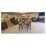 5PC-WOOD TABLE W/4-STOOLS