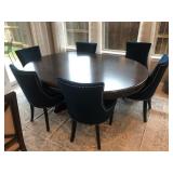 KITCHEN TABLE & 6 CHAIRS