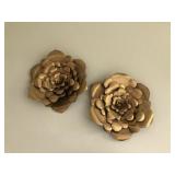 2PC METAL FLOWERS