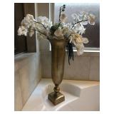 BRASS VASE & ORCHIDS