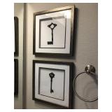 2PC FRAMED KEYS