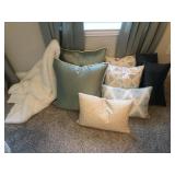 8PC ASSORTED PILLOW & THROW