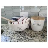BOWL, CANISTER & TOWELS