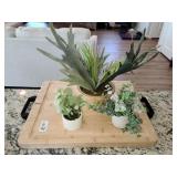 CUTTING BOARD & GREENERY