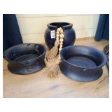 3PC BLUE BOWLS