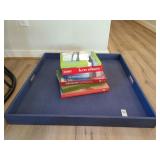 TRAY, BOOKS & CRYSTALS