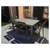 PATIO TABLE & 6 CHAIRS