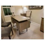 DESK, 2 FILING CABINETS & CHAIR
