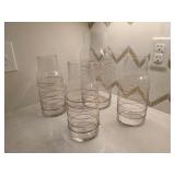 GLASS VASES 4PC