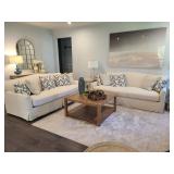 CREME SOFAS W/10 PILLOWS