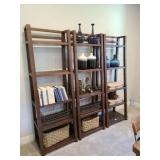 WOOD LADDER SHELVES