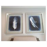 FRAMED FEATHERS WALL ART