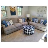 2PC SOFA & LOVESEAT W/10 PILLOWS