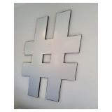 "HASHTAG" WALL ART