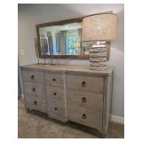 GREY DISTRESSED WOOD DRESSER