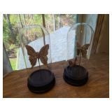 2PC BUTTERFLYS IN A DOME