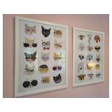 2PC CAT & DOG WALL ART